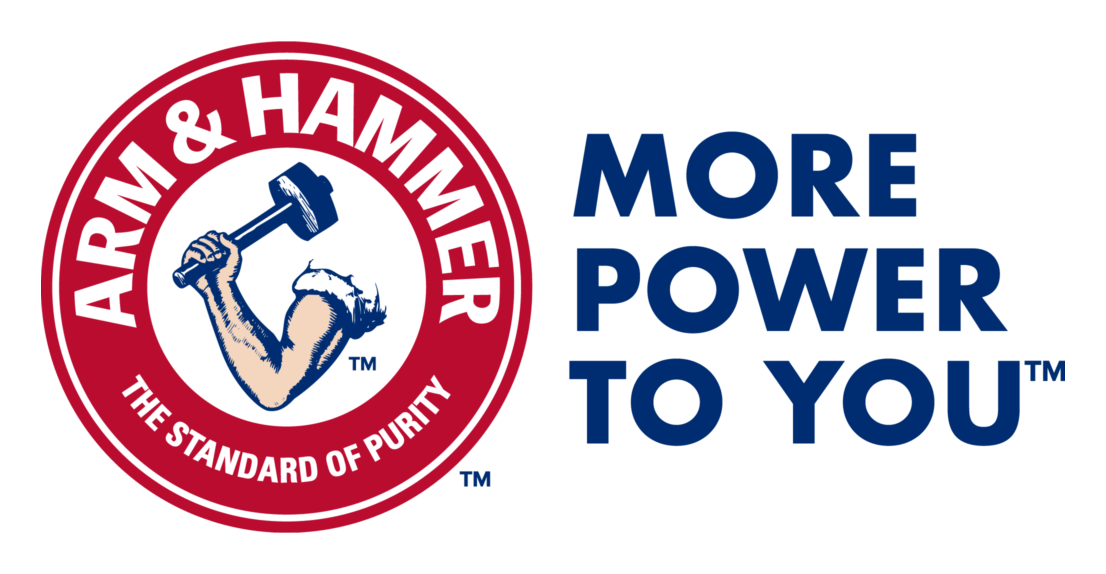 Arm and Hammer logo on a transparent background