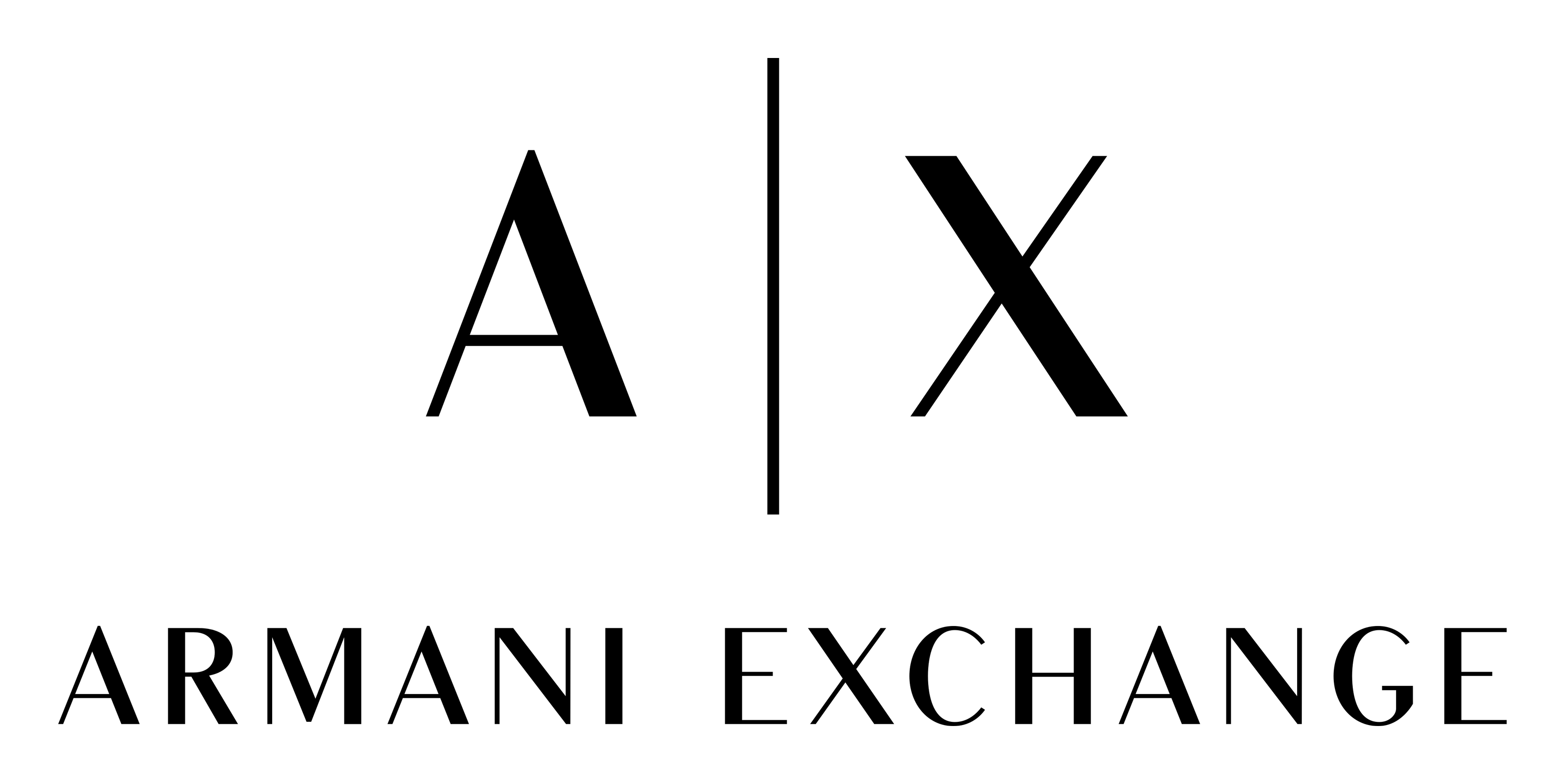 Armani Exchange logo on a transparent background