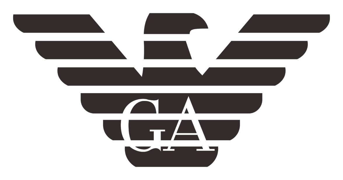 Armani Jeans logo on a transparent background