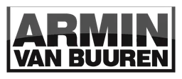 Armin van Buuren logo, black version, on a transparent background