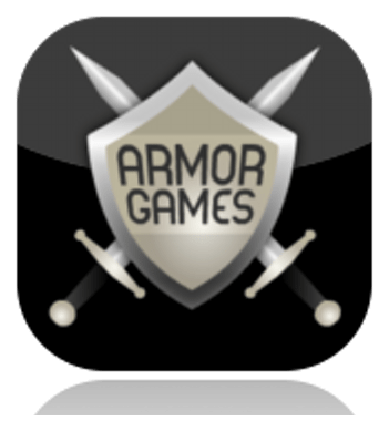 Armor Games logo, black icon version, on a transparent background