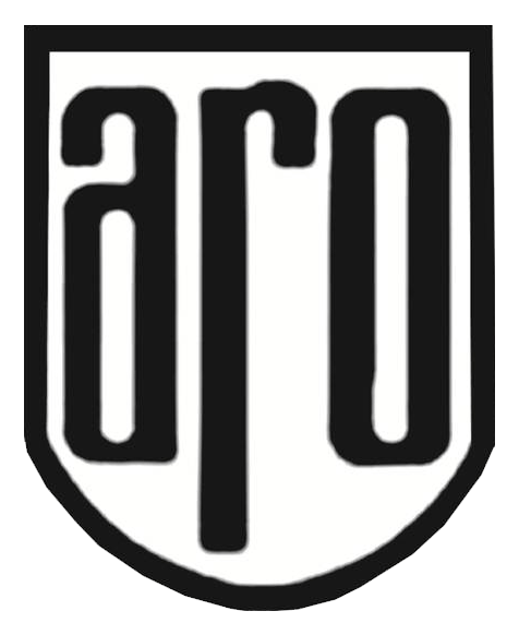 Aro logo, monochrome version, on a transparent background