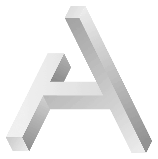Arpa Chain logo, white icon version, on a transparent background