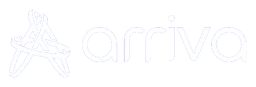 Arriva logo, white wordmark version, on a transparent background