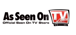 As Seen on TV logo, wordmark version, on a transparent background