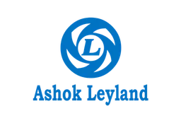 Ashok Leyland logo, horizontal version, on a transparent background