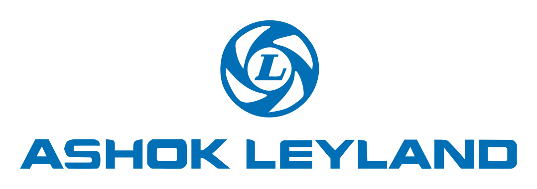 Ashok Leyland logo on a transparent background