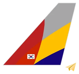 Asiana Airlines Logo, Variante Icon, auf transparentem Hintergrund