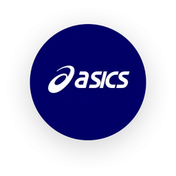 Logo Asics, version icône, sur fond transparent