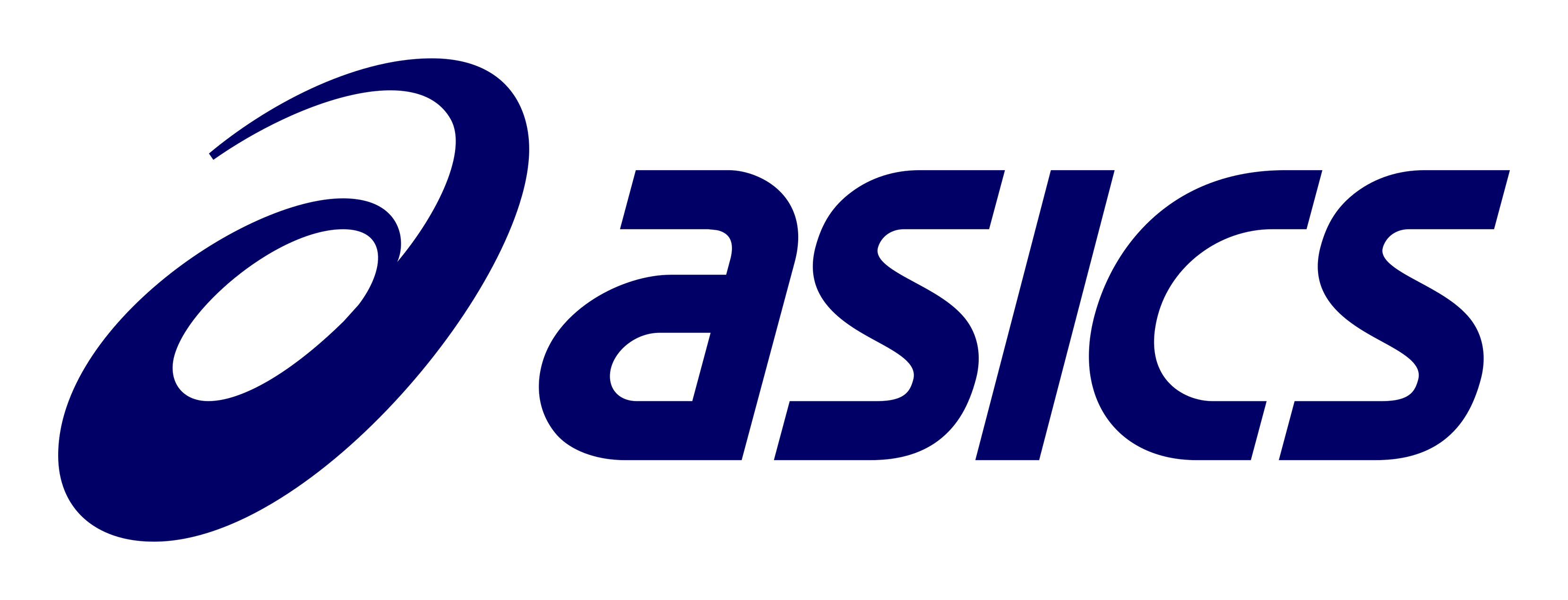 Logo Asics sur fond transparent