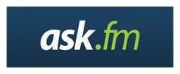 Ask FM logo, wordmark version, on a transparent background