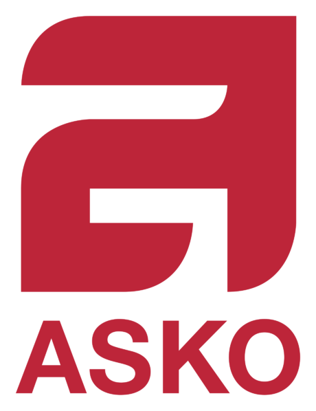 Asko logo, horizontal version, on a transparent background
