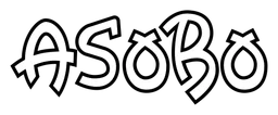 Asobo Studio logo, monochrome wordmark version, on a transparent background