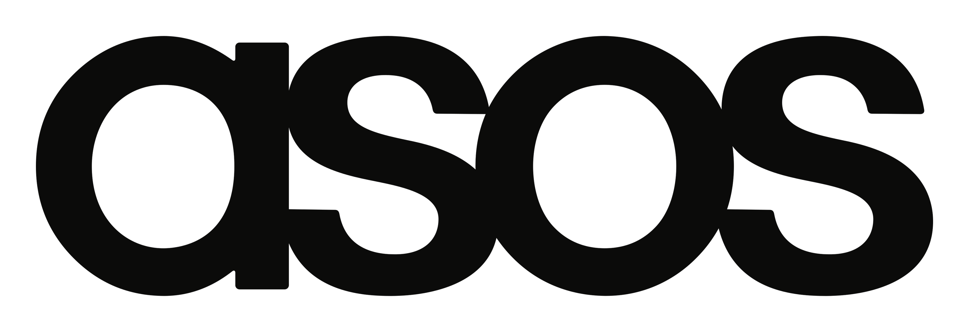 ASOS logo on a transparent background