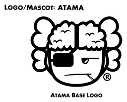 Atama logo, black version, on a transparent background