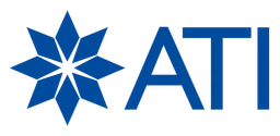 Ati logo, horizontal version, on a transparent background
