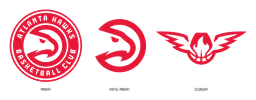 Atlanta Hawks logo, wordmark version, on a transparent background