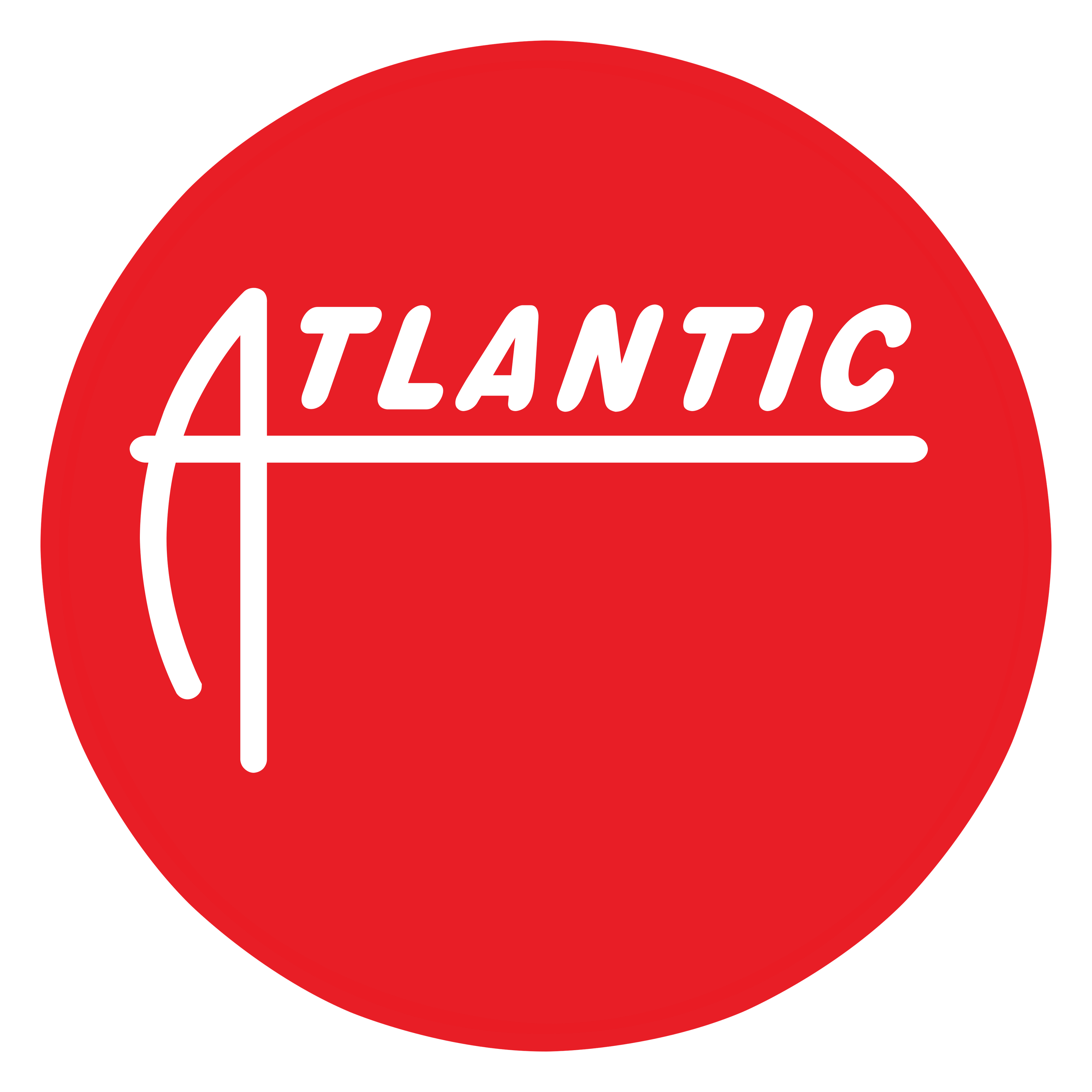 Atlantic Records logo on a transparent background