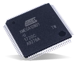 Atmel logo, black icon version, on a transparent background