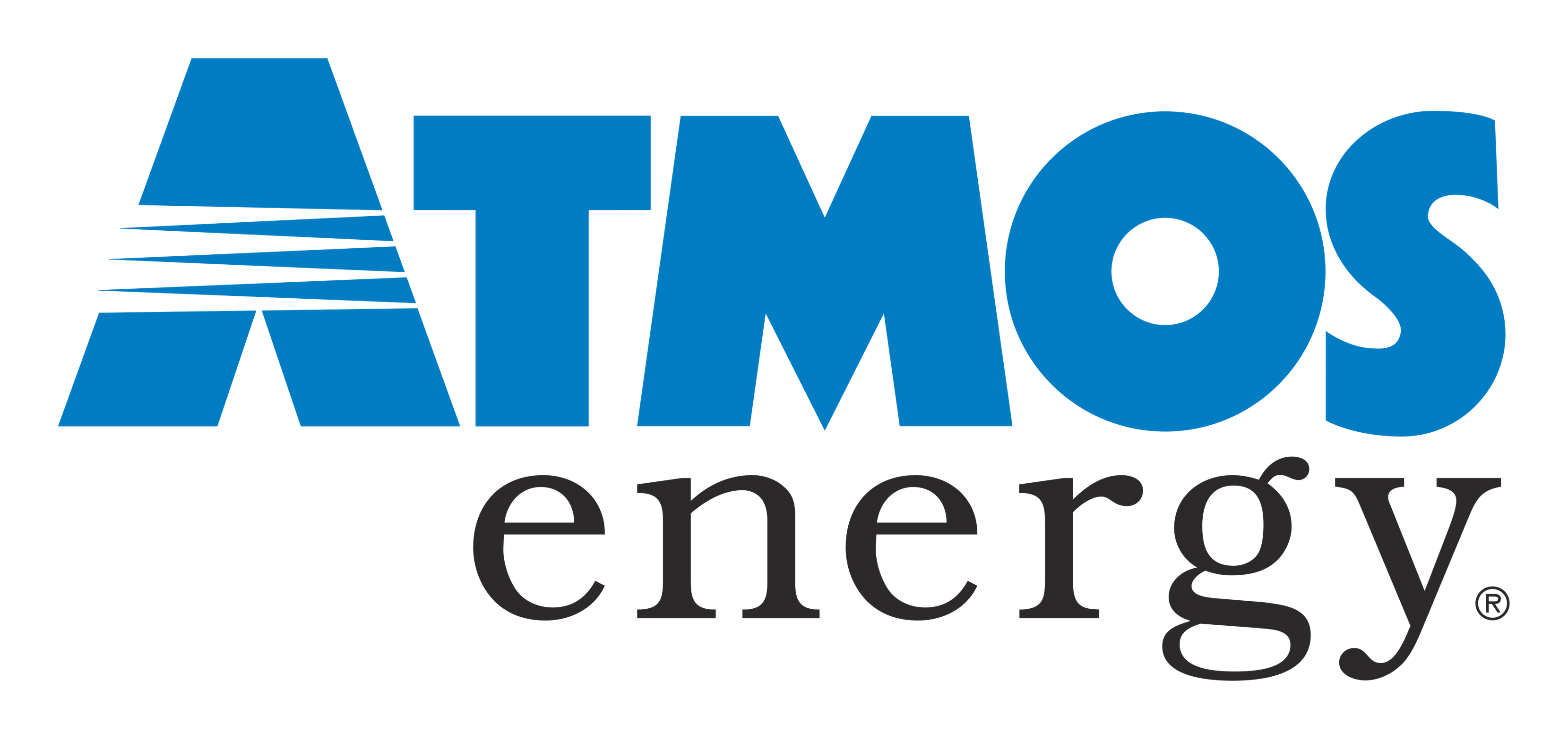Atmos Energy logo on a transparent background