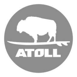 Atoll logo, monochrome icon version, on a transparent background