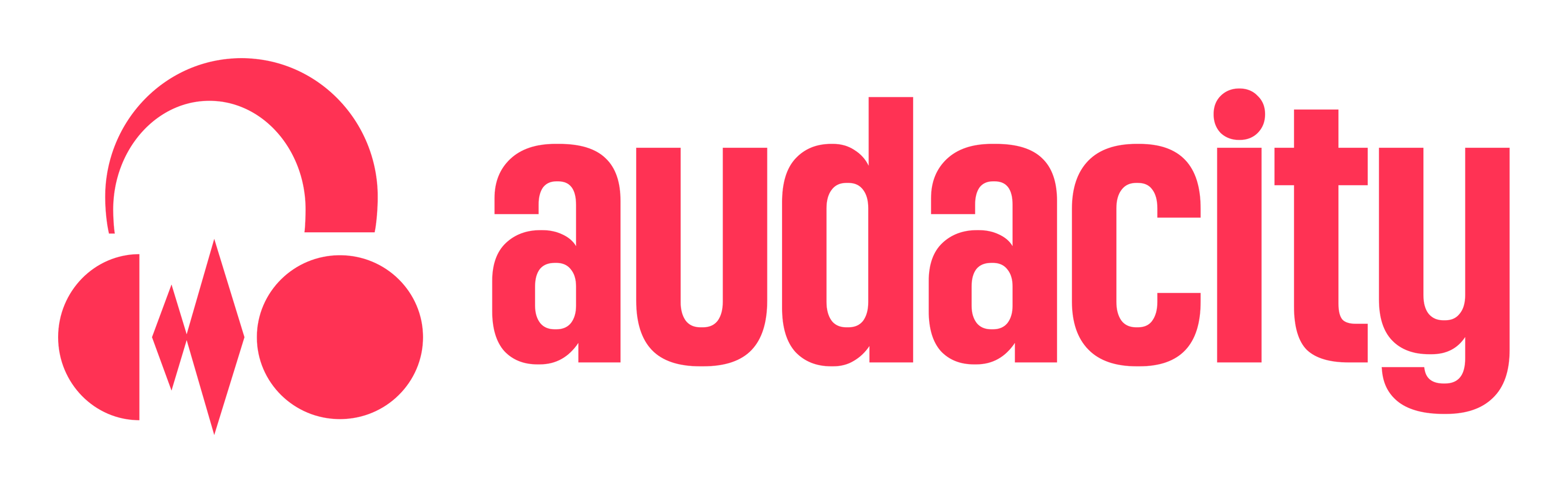 Audacity logo on a transparent background