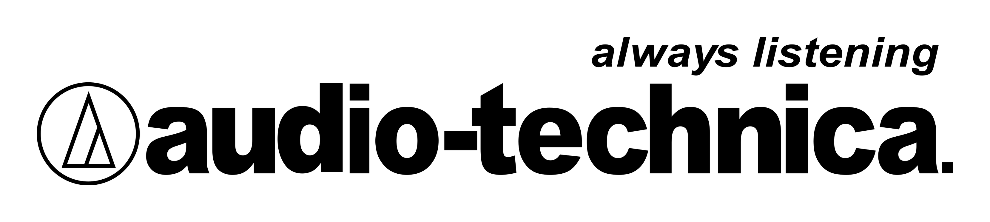 Audio Technica logo on a transparent background
