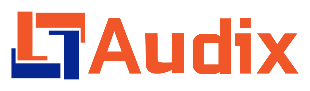 Logo Audix sur fond transparent