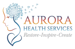 Aurora Health Care logo, horizontal version, on a transparent background