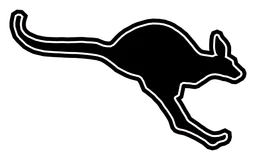 Austin College logo, black version, on a transparent background