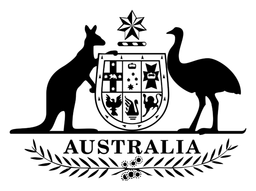Australia logo, black version, on a transparent background