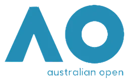 Australian Open logo, horizontal version, on a transparent background