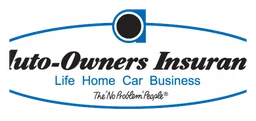 Auto Owners Insurance logo, horizontal version, on a transparent background