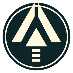 Autobianchi logo, monochrome icon version, on a transparent background