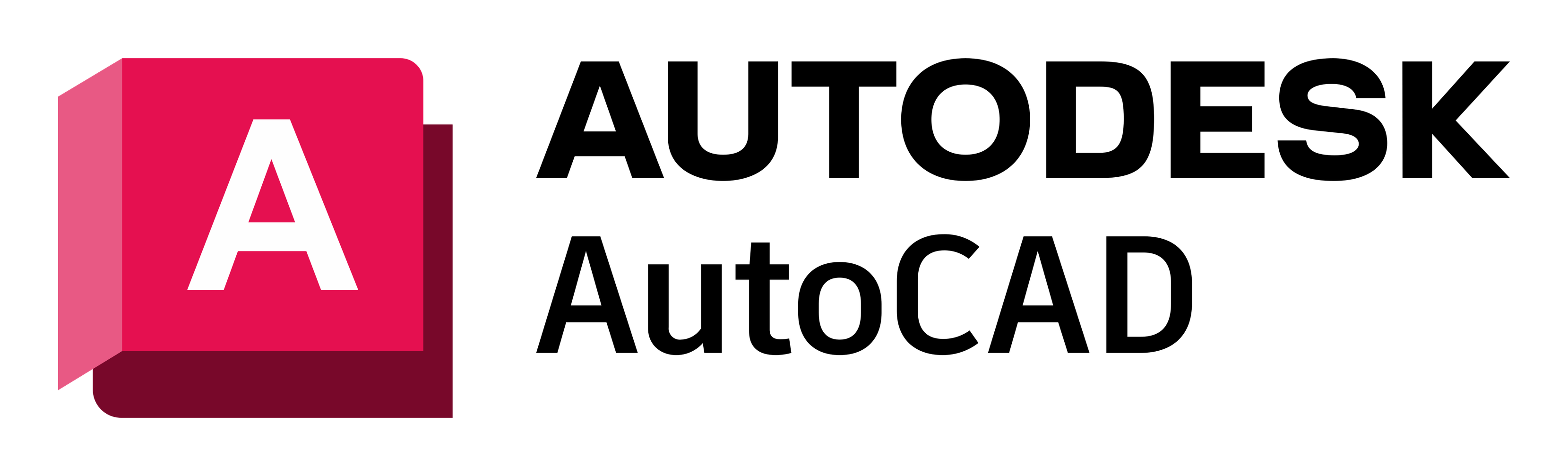 Autocad logo on a transparent background