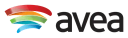 Avea logo, wordmark version, on a transparent background
