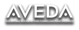 Aveda logo, monochrome wordmark version, on a transparent background