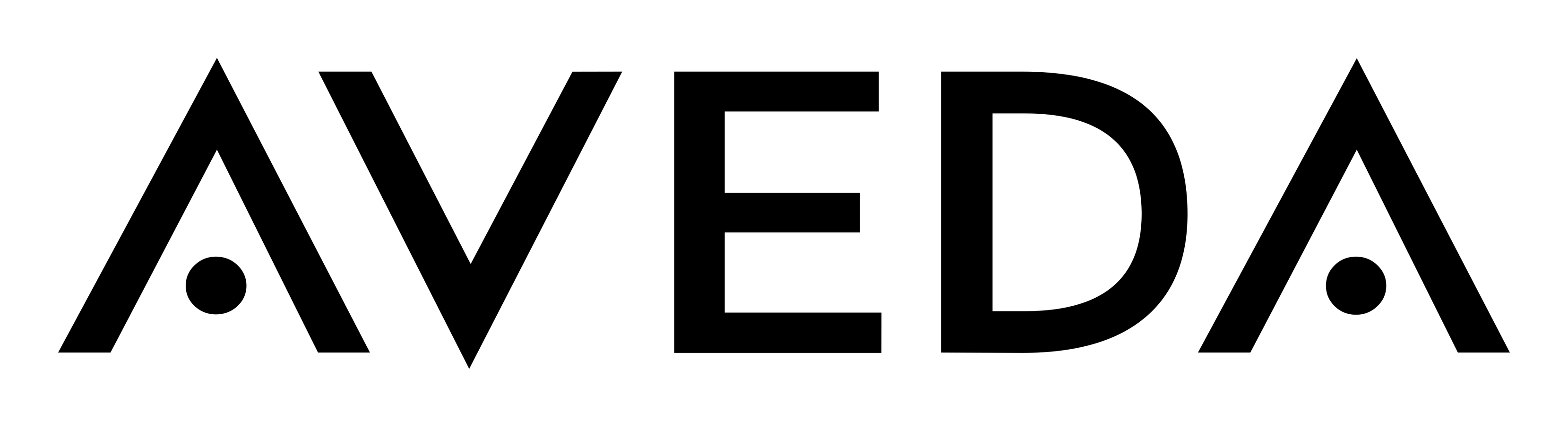 Aveda logo on a transparent background
