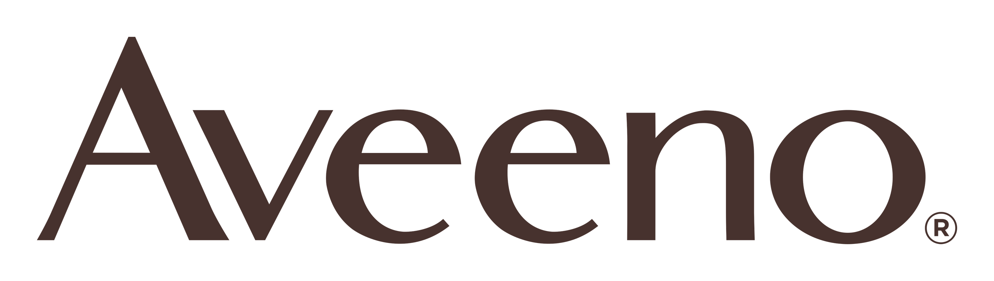 Aveeno logo on a transparent background