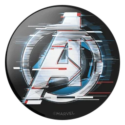 Avengers logo, monochrome icon version, on a transparent background
