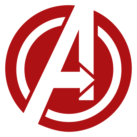 Avengers logo on a transparent background