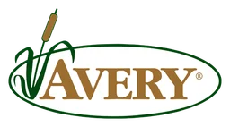 Avery logo, horizontal version, on a transparent background