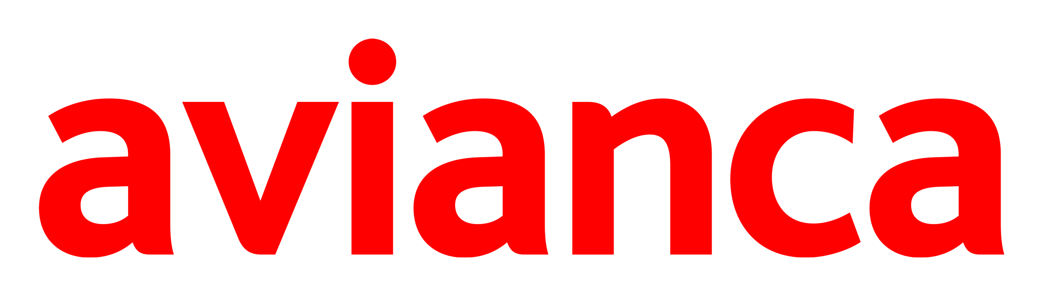 Avianca logo on a transparent background