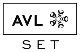 Avl logo, black version, on a transparent background