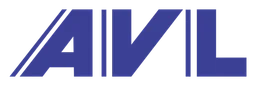 Avl logo, wordmark version, on a transparent background