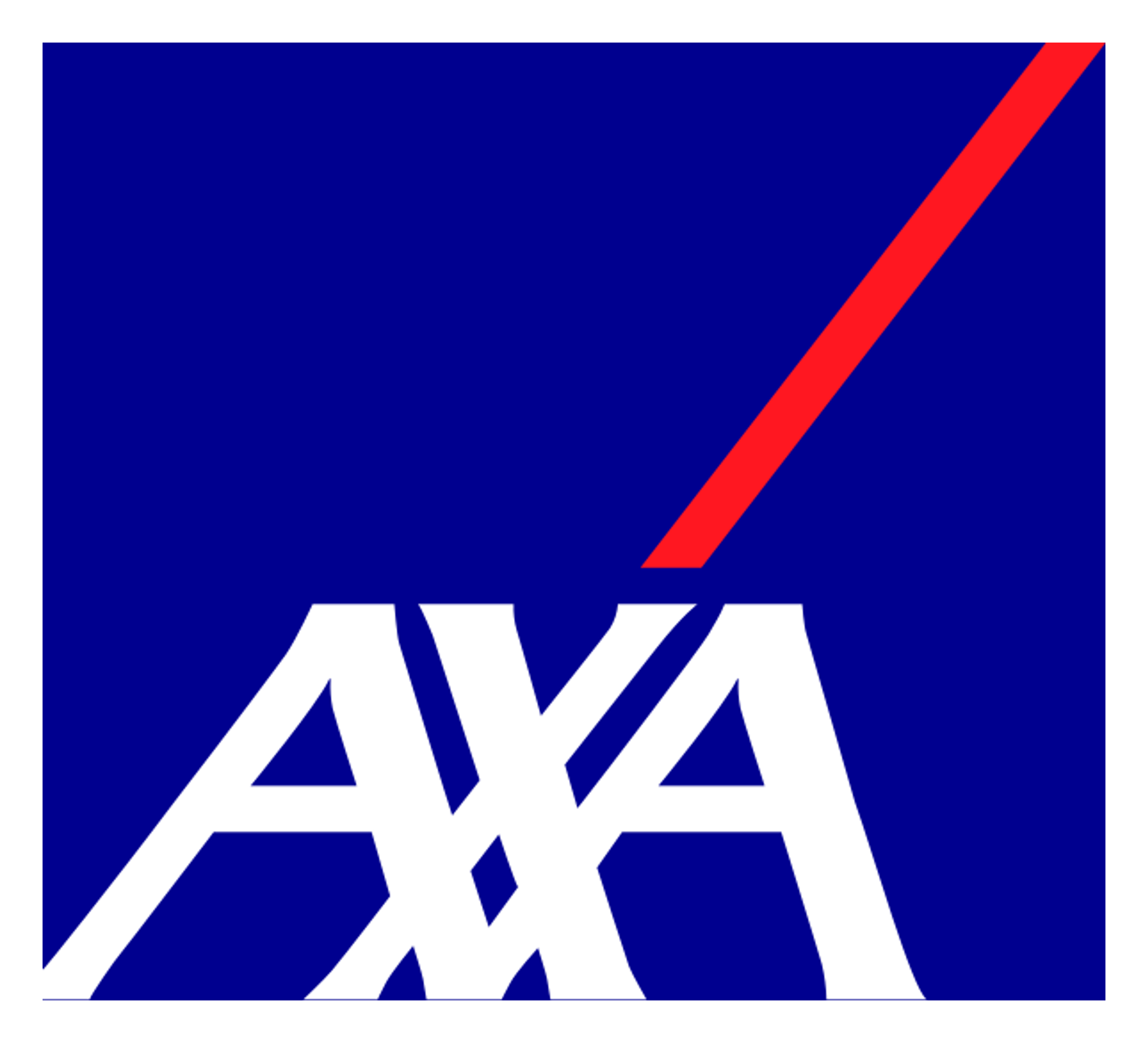 Axa logo on a transparent background