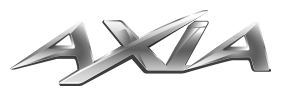 Axia logo, monochrome wordmark version, on a transparent background
