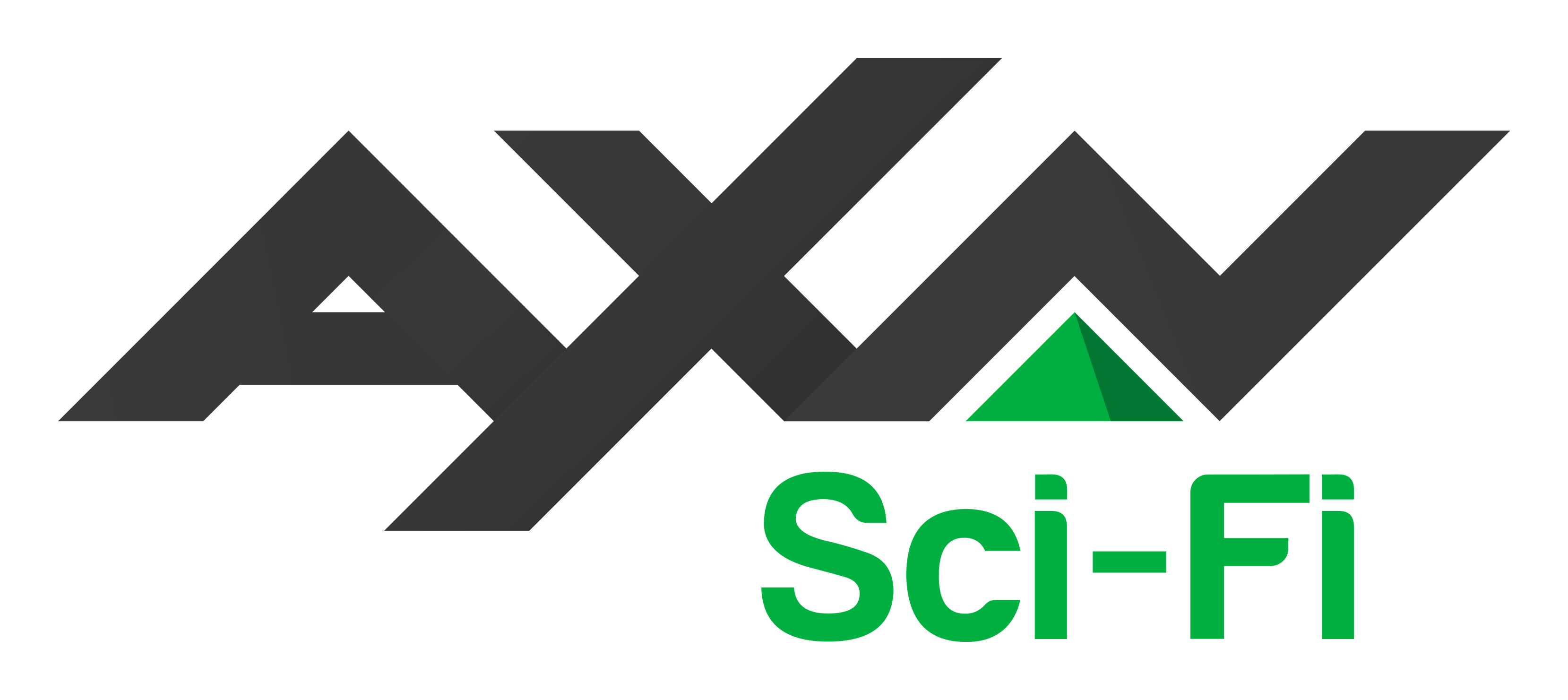 Axn Sci Fi logo on a transparent background