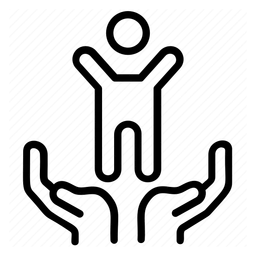 Logo da Baby Care, versão ícone preto, em fundo transparente