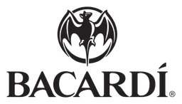 Bacardi logo, black version, on a transparent background